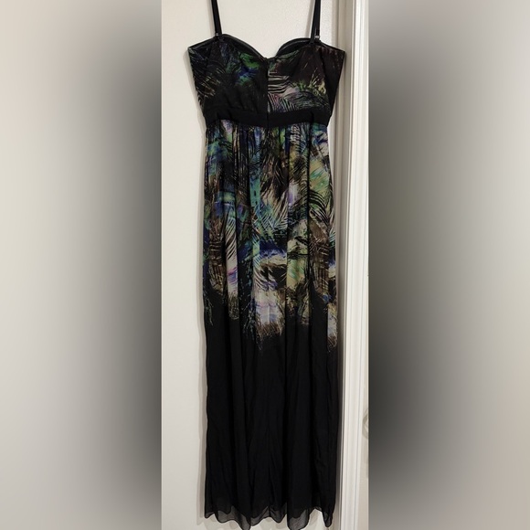 BCBGMaxAzria Strapless Black and Blue Dress - Picture 2 of 4